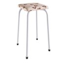 Ver imagem 5 de Conjunto Mesa e 4 Bancos Estofados Verona Bege/Madeirado/Marrom