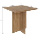 Ver imagem 3 de Conjunto Mesa e 4 Bancos Estofados Verona Bege/Madeirado/Marrom