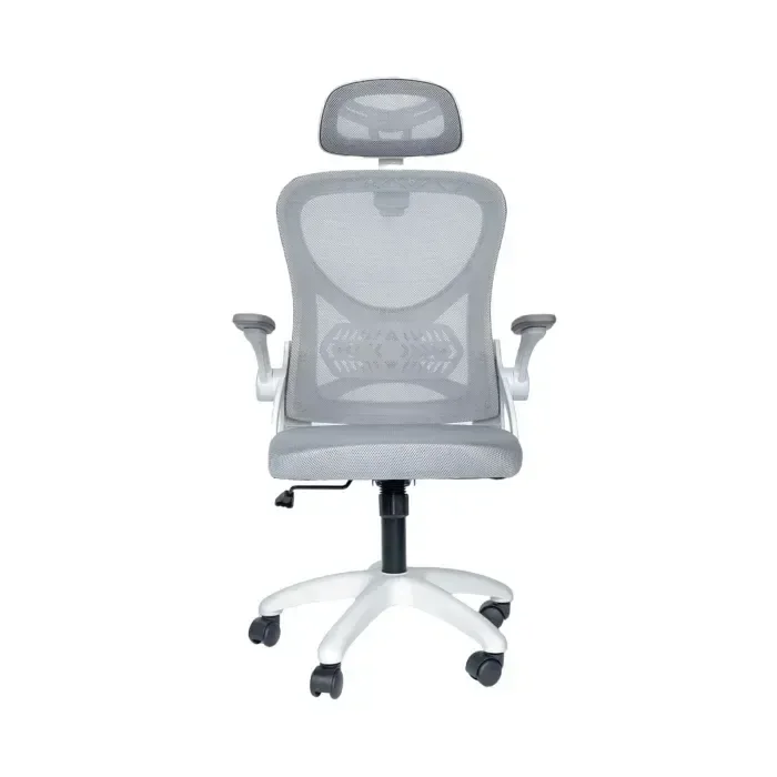 Cadeira de Escritório Ergonômica Giratória Office Presidente Columbus com Tela Mesh:cinza - 3