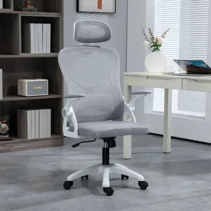 Ver imagem 5 de Cadeira de Escritório Ergonômica Giratória Office Presidente Columbus com Tela Mesh:cinza