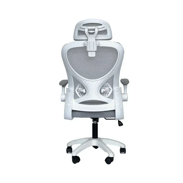 Ver imagem 2 de Cadeira de Escritório Ergonômica Giratória Office Presidente Columbus com Tela Mesh:cinza