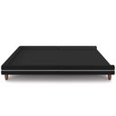 Ver imagem 3 de Cama Casal Base Box Pés Madeira 203cm Suném P05 Veludo Preto - Lyam Decor