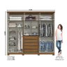 Guarda-Roupa 6 Portas Henn Bélori D303-127 5 Gavetas Nature/Off White SE - 4
