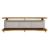 Rack Tv 75 Pol Guarapari 3 Porta Naturale Off White Bechara - 3