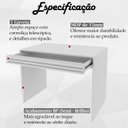 Ver imagem 5 de Escrivaninha Armario e Balcao para Escritorio Mex73x51x49 Branco Tecno Mobili