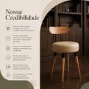 Ver imagem 5 de 2U Banqueta Baixa Madeira Encosto Bancada Cozinha Premium Pé Palito Corissimo Verdemilitar