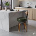 Ver imagem 7 de 2u Banqueta Baixa Madeira Encosto Bancada Cozinha Premium Pé Palito Corissimo Verdemilitar