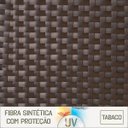 Ver imagem 6 de Jogo Mesa Fortaleza Tampo Tramado 85cm e 4 Cadeiras de Area Maresia, Aluminio Polido e Fibra - Tabac