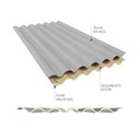 Ver imagem 5 de Kit 10 Telhas Sanduiche Ondulada sem Forro 244cm X 100cm X 1,5cm com Isolamento Térmico em Pir - Kingspan