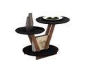 Ver imagem 2 de Mesa de Centro Decorativa Laguna Tampo Base Redonda Preta
