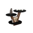 Ver imagem 2 de Mesa de Centro Decorativa Laguna Tampo Base Redonda Preta