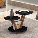 Ver imagem 1 de Mesa de Centro Decorativa Laguna Tampo Base Redonda Preta