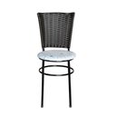 Ver imagem 5 de 6 Cadeiras para Mesa Preta Hawai Marrom Assento Floral Cor:floral Areia