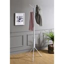 Ver imagem 1 de Mancebo Cabideiro Metal Para Roupas 8 Ganchos Arist Branco