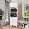 Armário Paneleiro Mara Para Cozinha Com 4 Portas Cor Branco Moblis 1701 - BRANCO - 1
