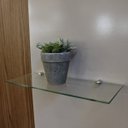 Ver imagem 3 de Painel para Tv até 60 Polegadas 1 Porta Basculante 4 Prateleiras Armani Mel/off White - Casa Giulia