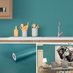 Kit 3 Rolos Papel Parede Lavavel Textura Casca Verde Forte Open Star 32663 - 2