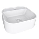 Ver imagem 4 de Cuba Pia Mármore Sintético Para Banheiro Lavabo Sobrepor Retangular Duna