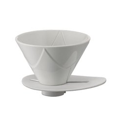 Suporte Coador Hario Mugen Cerâmico Branco V60 - 02- 1-4 Xíc - 1
