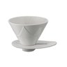 Suporte Coador Hario Mugen Cerâmico Branco V60 - 02- 1-4 Xíc - 1