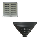 Ver imagem 2 de Ralo Anti Odor Inox 304 Modelo 15x15 Tradicional Tela e Coletor Preto Saída Adapt de 40mm até 100mm