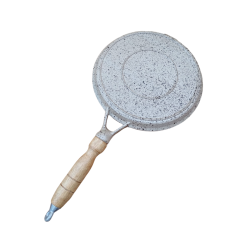 Tapioqueira e Frigideira Branca Antiaderente C/ Espátula - sem Uso de Óleo