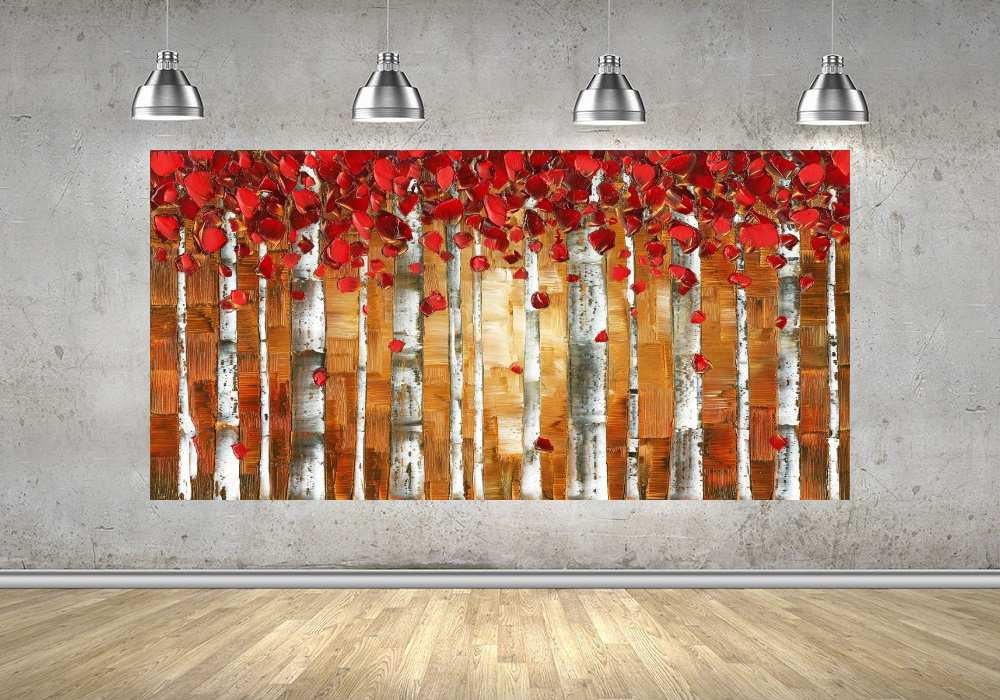 Quadro Pintura Tela Abstrato Moderno 2408: 90cm (A) x 180cm (L) - 4
