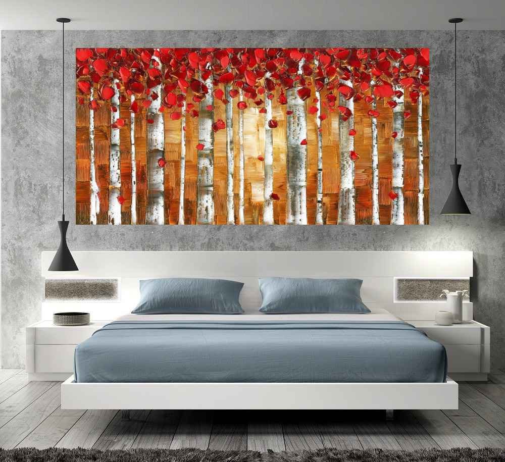 Quadro Pintura Tela Abstrato Moderno 2408: 90cm (A) x 180cm (L) - 5