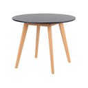 Ver imagem 4 de Conjunto Mesa Leda Tampo Redondo 90cm + 4 Cadeiras Zara Modernas & Sofisticadas em Linho Marfim