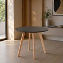 Ver imagem 7 de Conjunto Mesa Leda Tampo Redondo 90cm + 4 Cadeiras Zara Modernas & Sofisticadas em Linho Marfim