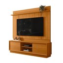 Ver imagem 3 de Estante para TV e Home Theater até 75 Polegadas 183,5CMX186,5cm 2 Portas Siena Marrom Cinamomo