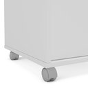 Ver mais imagens de Gaveteiro Organizador de Mesa 3 Gavetas com Rodinhas e Chave Faria Lima Branco