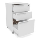 Ver imagem 5 de Gaveteiro Organizador de Mesa 3 Gavetas com Rodinhas e Chave Faria Lima Branco