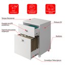 Ver imagem 5 de Gaveteiro Escritório 2 Gavetas com Rodinhas Faria Lima Branco