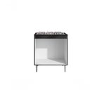 Ver imagem 3 de Balcão Cozinha Cooktop Andréia com Tampo 2 Portas Preto - Ajl