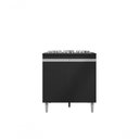 Ver imagem 2 de Balcão Cozinha Cooktop Andréia com Tampo 2 Portas Preto - Ajl