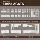 Ver imagem 2 de Armário Aéreo Multiuso 120cm 2 Portas Branco Agata Madesa Branco