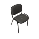 Ver imagem 3 de Cadeira Prisma Iso Desmontável Estofado para Recepção Igreja Recepção Escritório Cor Cinza