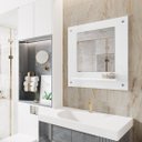 Ver imagem 1 de Espelheira de Banheiro Clio Decoração Branco - Comprar Moveis em Casa