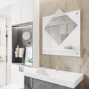 Ver imagem 3 de Espelheira de Banheiro Clio Decoração Branco - Comprar Moveis em Casa