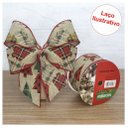Ver imagem 1 de Kit 4 Rolo Fita Aramada Natal Decoração Natalina 6,3cm X 9,14m