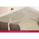 Ver imagem 5 de Sala de Jantar Completa Yara Sc77 Tampo Madeirado C/ Vidro Canto Curvo 200x90cm e 8 Cadeiras Anne