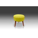 Ver imagem 1 de Puff Redondo Luxo Dany Suede Amarelo - Pandora Decor