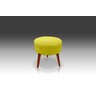 Puff Redondo Luxo Dany Suede Amarelo - Pandora Decor - 1