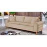 Sofá Fixo Orfeu 2 Lugares Luxo 160cm Castellar Móbile Bege - 1