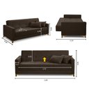 Ver imagem 2 de Sofá Cama 3 Lugares 2,00m Aurora Suede Adonai Estofados