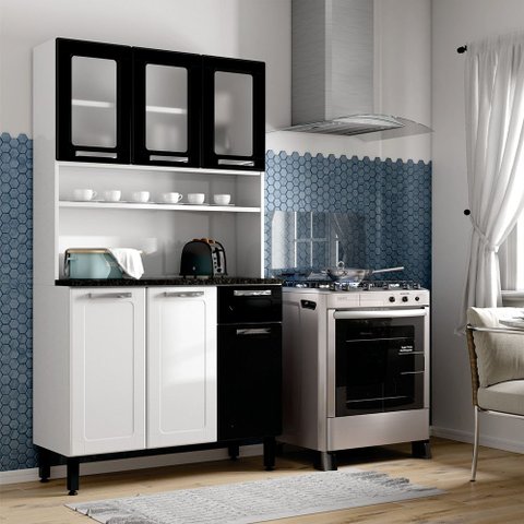 Kit Cozinha Aço Bertolini Multipla 6 Portas e 1 Gaveta
