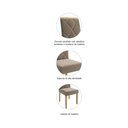Ver imagem 5 de Conjunto Sala de Jantar Mesa Agata 130x80 cm e 4 Cadeiras Fernanda Cimol Nature/Off White/Madeira/