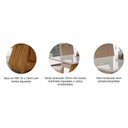 Ver imagem 4 de Conjunto Sala de Jantar Mesa Agata 130x80 cm e 4 Cadeiras Fernanda Cimol Nature/Off White/Madeira/
