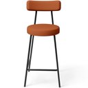 Ver imagem 5 de Kit 06 Banquetas Baixa para Cozinha Sala de Jantar Bancada Milão L02 Tecido Terracota - lyam decor L